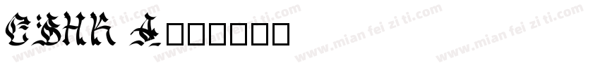 CBHK A字体转换